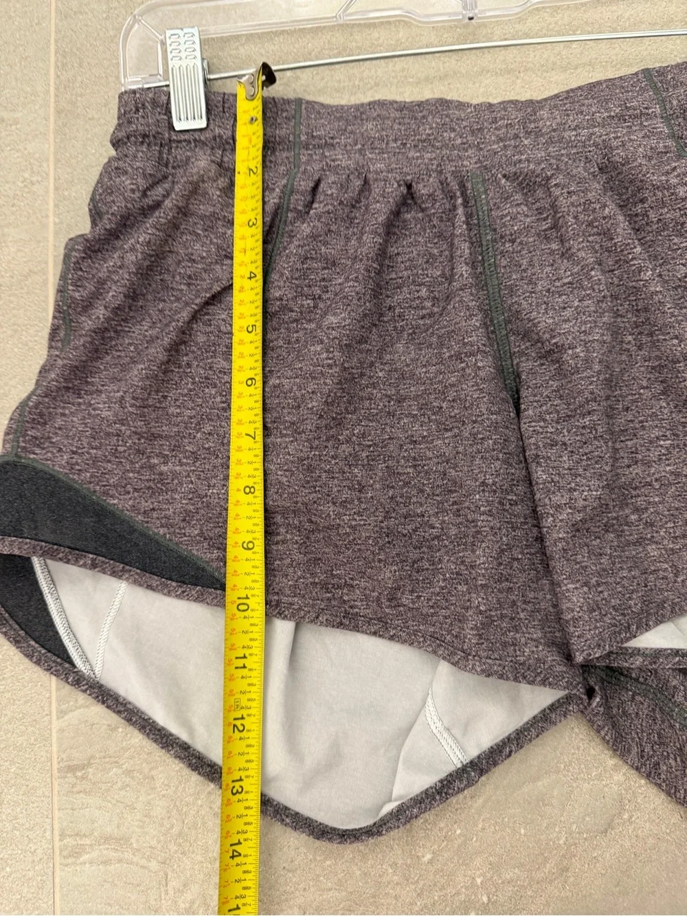 lululemon athletica Women's Heathered Gray Athletic Shorts